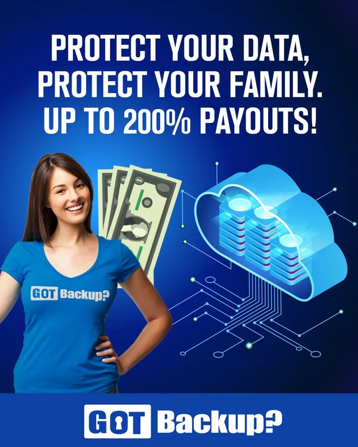 GotBackup promo: Protect your data, protect your family